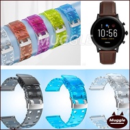 transparent strap for Fossil Julianna HR Gen 5 Fossil  Carlyle HR Gen 5 Garrett HR Gen 5 SmartWatch watch strap