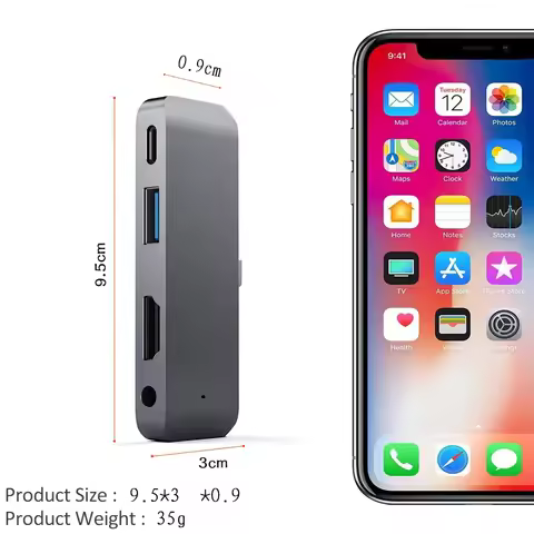 4 in 1 USB C HUB Type C To 4K HDMI USB3.0 PD 60W Charging Audio For iPad pro 2018/2019 Macbook Pro S