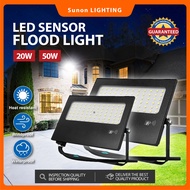 LED FloodLight Sensor Waterproof With Motion Sensor 20W 50W Daylight Warm White