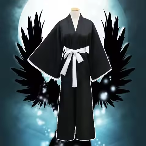 ABC123Anime Bleach Costume Cosplay Rukia Kuchiki Wig and Uniform Sets Kimono Die Pa Clothing3;f'6,c;