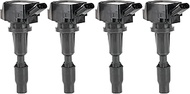 Ignition Coil Pack Set of 4 - Compatible with Hyundai, Kia, Genesis 2.0L, 2.4L, V8 5.0L - Santa Fe, 