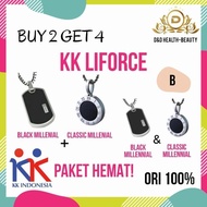 Bisa Faktur Promo! Buy 2 Get 4 Kalung Kk Liforce Black + Classic / Ori