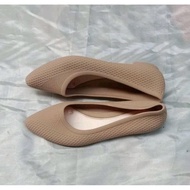 AG-Sepatu Jelly Flat Karet Wanita Teplek Tanpa Hak/Flatshoes Balance 695 Import kasual