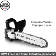 KOVA Chain Saw Stand Extention Gergaji Mesin gerinda 12" - Adaptor Set Stand Chain Saw - gergaji mesin kayu listrik - mesin sensor kayu still kecil - chainsaw mini kova 12 - gergaji serbaguna - chainsaw mini - gergaji tangan multifungsi set