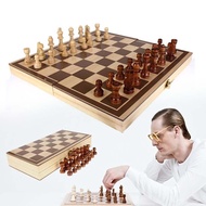 Wooden chess set folding International Chess games chess Board Christmas Gift