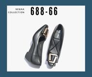 รองเท้าเเฟชั่นผู้หญิงเเบบคัชชูส้นปานกลาง No. 688-66 NE&amp;NA Collection Shoes