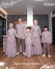 Sarimbit Ethica Royal Vintage Heather/Sarimbit Ethica Terbaru 2026/ Baju Couple & Family