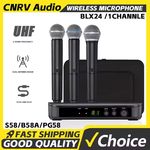 CNRV BLX4 BLX24 Wireless Microphone Stage Performance 1-Channel UHF Karaoke Professional Wireless Mi