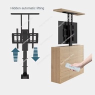 Height Adjustable Hidden Vertical Retractable Motorized Ceiling TV Mount Drop Down  Lift Stand with 