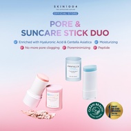 SKIN1004 Pore & Suncare Stick Duo (Poremizing Quick Clay Stick Mask 27g + Hyalu-Cica Silky-Fit Sun S
