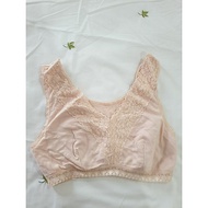 Si bra size 75/80 C D leather with lace
