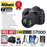 Nikon D7000 18-55mm VR II FREE EXTRA BATTERY 64GB/BAG/TRIPOD/UV FILTER/CLEANING KIT