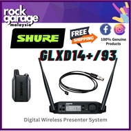 Shure GLXD14+/93 Digital Wireless Presenter System With WL93 Lavalier Microphone ( GLXD14+ / WL93 )
