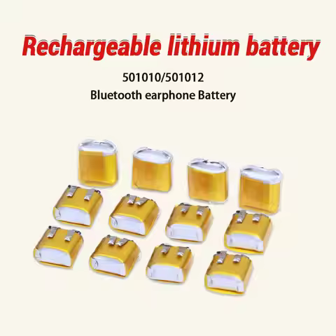 10 -50pcs Battery 501010 501012 3.7V 35mAh Lipo Lithium Batteries for Bluetooth Headset LED Lights B