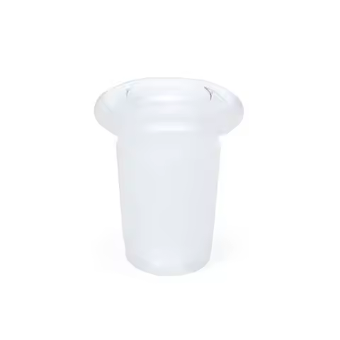 2Pcs 14mm Female to 18mm Male Clear Glass Expander Reducer Adapter Connector Lab