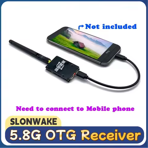 SLONWAKE FPV OTG Receiver 5.8G 56CH 720*480/30FpS For Phone Tablet Smart Android Mobile Transmitter 