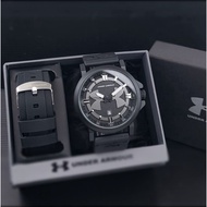 Paket Box Exclusive + Free Strap Rubber / Jam Tangan Under Armor SV-515SAA / Jam Tangan Fashion Pria