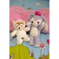 Duffy 猴子裝扮達菲熊娃娃 史黛拉 可愛毛绒玩具 兔子玩偶 史黛拉娃娃 熊熊娃娃 達菲熊新朋友Stella Lou