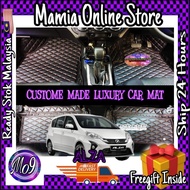 PERODUA ALZA 6D PREMIUM LUXURY LEATHER CARPET MAT @ KARPET KERETA KULIT MEWAH