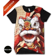 Adult Lion Dance T-shirt, Lion Dance Lion Dance Shirt for Children, Trendy Fashion