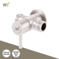 WS สต๊อปวาล์ว 2 ทาง วาล์วฝักบัว วาล์วฉากมุม วาล์วเปิด-ปิดน้ำ Stainless304 รุ่น Wang WS-0312