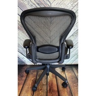 HERMAN MILLER AERON MESH OFFICE DESK CHAIR MEDIUM SIZE B ADJUSTABLE LUMBAR