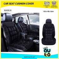 SIMPLYAUTO Car Front Seat Cushion Cover Protector Universal Size Fit Plush Car Front Seat Cover For 