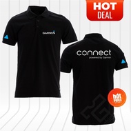 NEW Polo Cotton 220GSM Connect powered by Garmin Logo Honey Comb T-Shirt Tee Unisex Short Sleeve SS