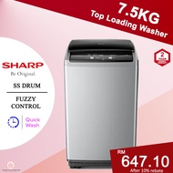 【PROMOTION】 Sharp washing machine FULLY AUTO Top Load MESIN BASUH 7.5kg 8.5kg 9.5kg 10.5kg 12kg 15.5