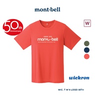 Montbell 50th (ผู้หญิง) เสื้อยืด ระบายอากาศดี กัน UV ครบรอบ 50ปี รุ่น 1114008 Wickron T Women's Logo