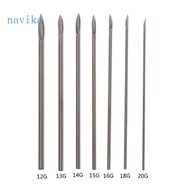 NAV 20Pcs set Stainless Steel Body Piercing Needle 12G 13G 14G 15G 16G 17G 18G 19G 20G Hollow Mixed 