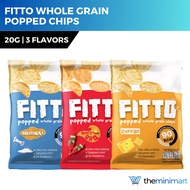 Fitto Whole Grain Popped Chips 20g - Healthy, Nutritious & Crunchy Thai Snack