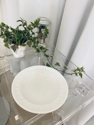 Wedgwood COLOSSEUM 純白色骨瓷餐盤 水果盤 點心盤 湯碗 23公分