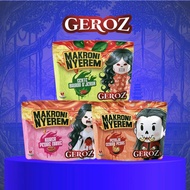HALAL Nyerem Macaroni, New Flavor Variants, Spicy, Sweet, Spicy, and Balado, Lime Leaves