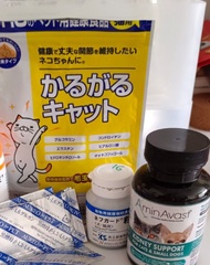 腎貓補健品試食組合：Aminavast 胺腎、活腎炭、DHC關節粉