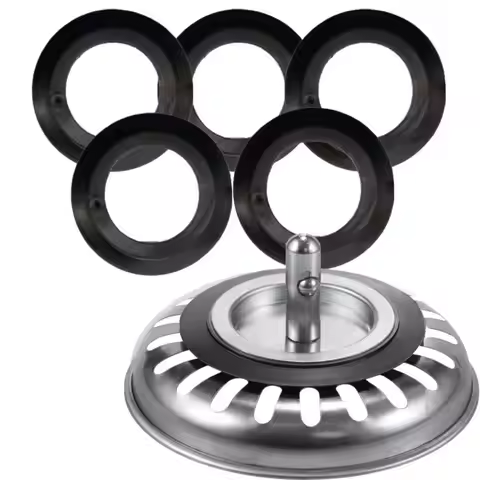 5Pcs Portable Rubber Seal Strainer Plug Washer Franke Fitting Replacement Washer Kitchen Sink Part S
