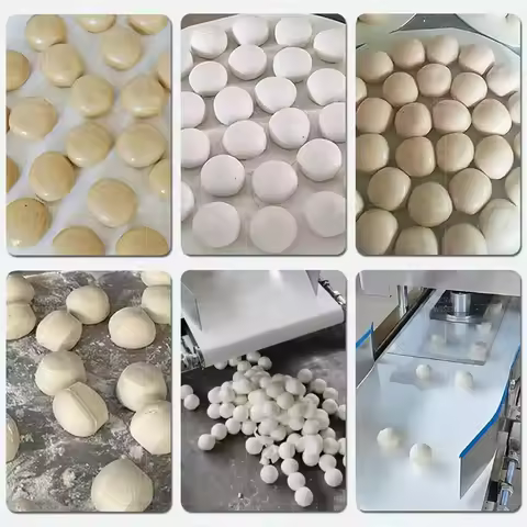 Automatic Dough Ball Making Machine Cookies Bun Dough Rounding Maker Dough Rounder Machine