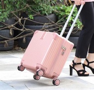 18寸復古輕便小型密碼行李箱（807炫酷黑+白）18寸