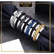 Silver Gold Black Couple ring men women unisex cincin emas bangkok wanita perempuan dan lelaki titan