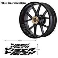For Yamaha y15zr y15 Y15ZR V2 Y15 V1 V2 V3 V6 V7 V8 17 Inches Motorcycle Reflective Wheel Hub Sticke