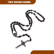 BENEDICT ROSARY (BROWN) BENEDICT ROSARY/ CATHOLIC ROSARY NECKLACE/ CONTRACT/ BENEDICT ROSARY NECKLAC