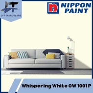 1L / 5L Nippon Paint Whispering White OW 1001 P For Interior Wall Paint（Satin Glo / Easywash / Super