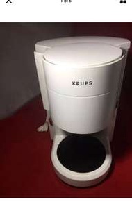 德國百年品牌Krups 5人份咖啡機（附盒、説明書、不附玻璃咖啡壺,但附他牌玻璃壺）