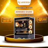 JONSBO D400 Computer Case – Premium Mid Tower ATX Case, 3D Curved Glass Design & Top Heat Dissipatio