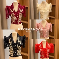 Modern Filipiniana Bolero Top | Crop top (Premium Quality)