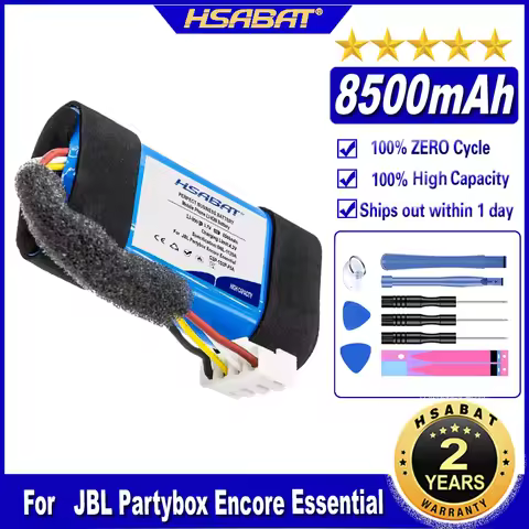 HSABAT GSP-1S2P-F5A 8500mAh Battery for JBL Partybox Encore Essential Batteries