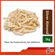 Raw Slivered Almond / Almond Sliver Strip  / Badam Hiris Panjang - 1kg