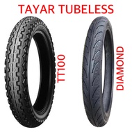 Tubeless Tyre Design MAXXIS DIAMOND TT100 7090-17 80-90-17 TYRE TUBELESS TAYAR SPEECHLESS KASHIMA KOBBLEISTONE