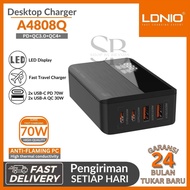 Desktop Charger LDNIO A4808Q 70W PD/QC Super Fast Charging 4 USB Ports A - C LED Display Original