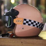 ORZ motorcycle helmet 3/4 helmet men and women's motorcycle retro latte vespa motorcycle half helmet